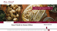 Desktop Screenshot of haus-fruendt.de