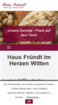Mobile Screenshot of haus-fruendt.de
